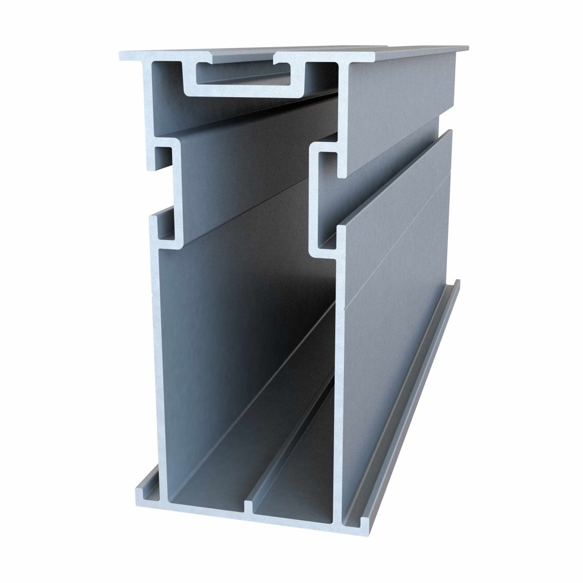 Montajes para Módulos por PartesALUMINEXTNXT-R-PORTRiel de Aluminio Carport Solar 5.5m (18ft) 6105 - T5 Mill Finish ALUMINEXT NXT - R - PORT - SILYMX