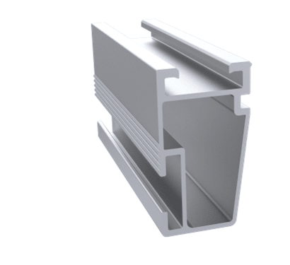 Montajes para Módulos por PartesALUMINEXTNXT-RX-4800-MILLPerfil NetRail 4.80m Aluminio 6105 - T6 Mill Finish Montaje Solar ALUMINEXT NXT - RX - 4800 - MILL - SILYMX