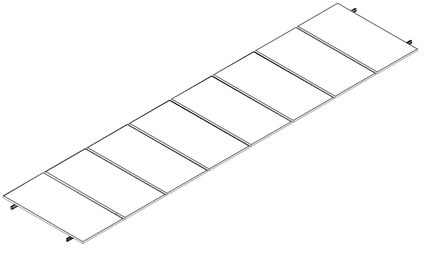 Montajes para Paneles SolaresALUMINEXTNXT-SM8P-1135Kit Montaje 8 Paneles Solares 0° Horizontal hasta 1135mm Aluminio Aluminext NXT - SM8P - 1135 - SILYMX