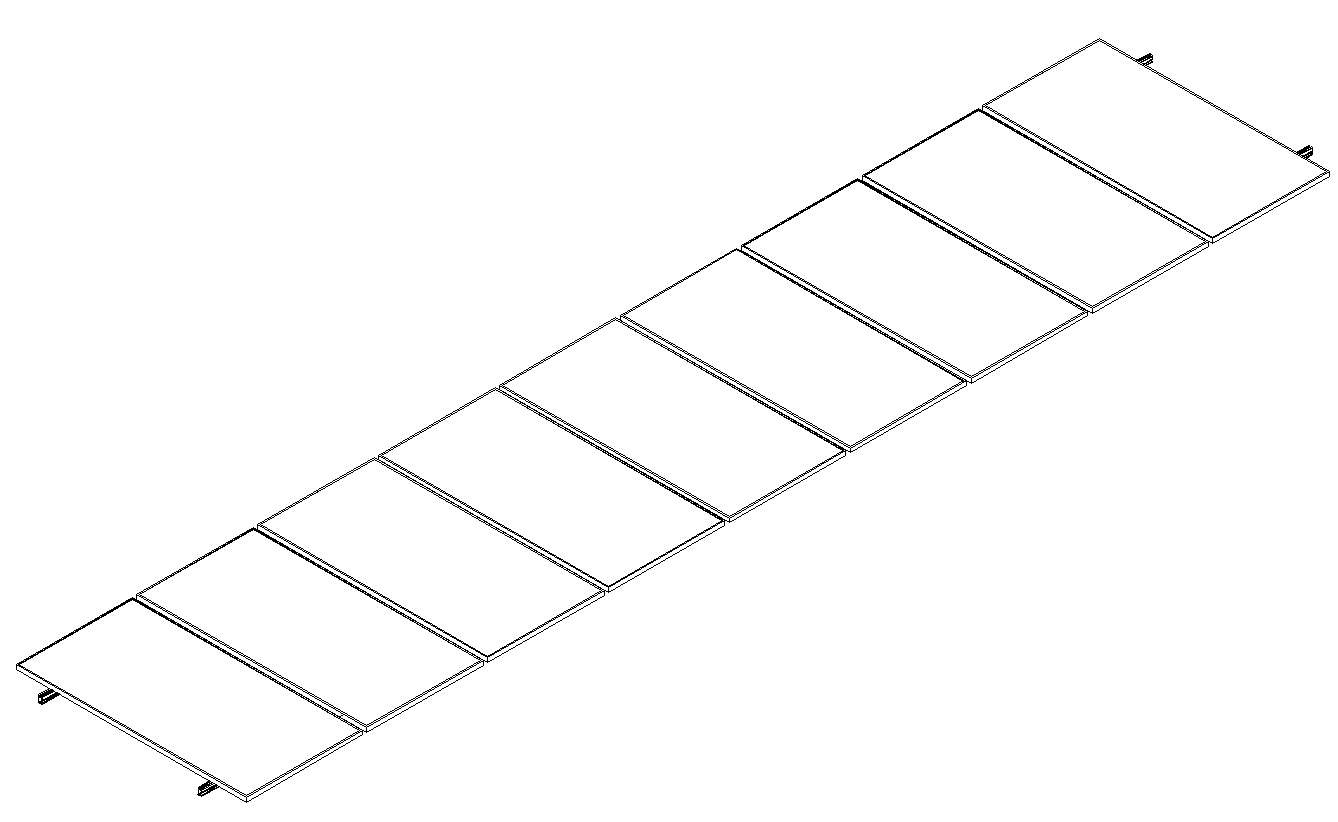 Montajes para Paneles SolaresALUMINEXTNXT-SM9P-1135Kit Montaje Solar 9 Paneles 0° hasta 1135mm Next Rail Aluminext NXT - SM9P - 1135 - SILYMX