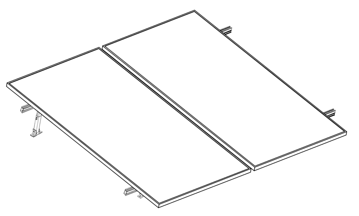 Montajes para Paneles SolaresALUMINEXTNXT-SM2I-20-1135Kit Montaje Solar 2 Paneles Inclinación 10 - 20° 1135mm ALUMINEXT NXT - SM2I - 20 - 1135 - SILYMX
