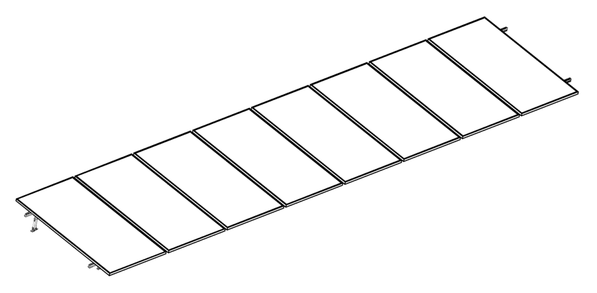 Montajes para Paneles SolaresALUMINEXTNXT-SM8I-20-1135Kit Montaje Solar 8 Paneles 10 - 20° hasta 1135mm Aluminio ALUMINEXT NXT - SM8I - 20 - 1135 - SILYMX