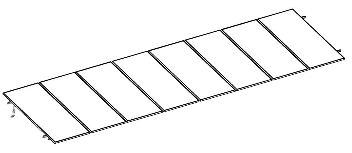 Montajes para Paneles SolaresALUMINEXTNXT-SM8I-30-1135Kit Montaje Solar Techo 8 Paneles 15 - 30° hasta 1135mm ALUMINEXT NXT - SM8I - 30 - 1135 - SILYMX