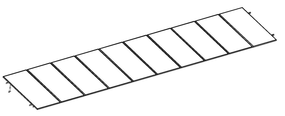 Montajes para Paneles SolaresALUMINEXTNXT-SM10I-30-1135Kit Montaje 10 Paneles Solares 15 - 30° hasta 1135mm Aluminio Aluminext NXT - SM10I - 30 - 1135 - SILYMX