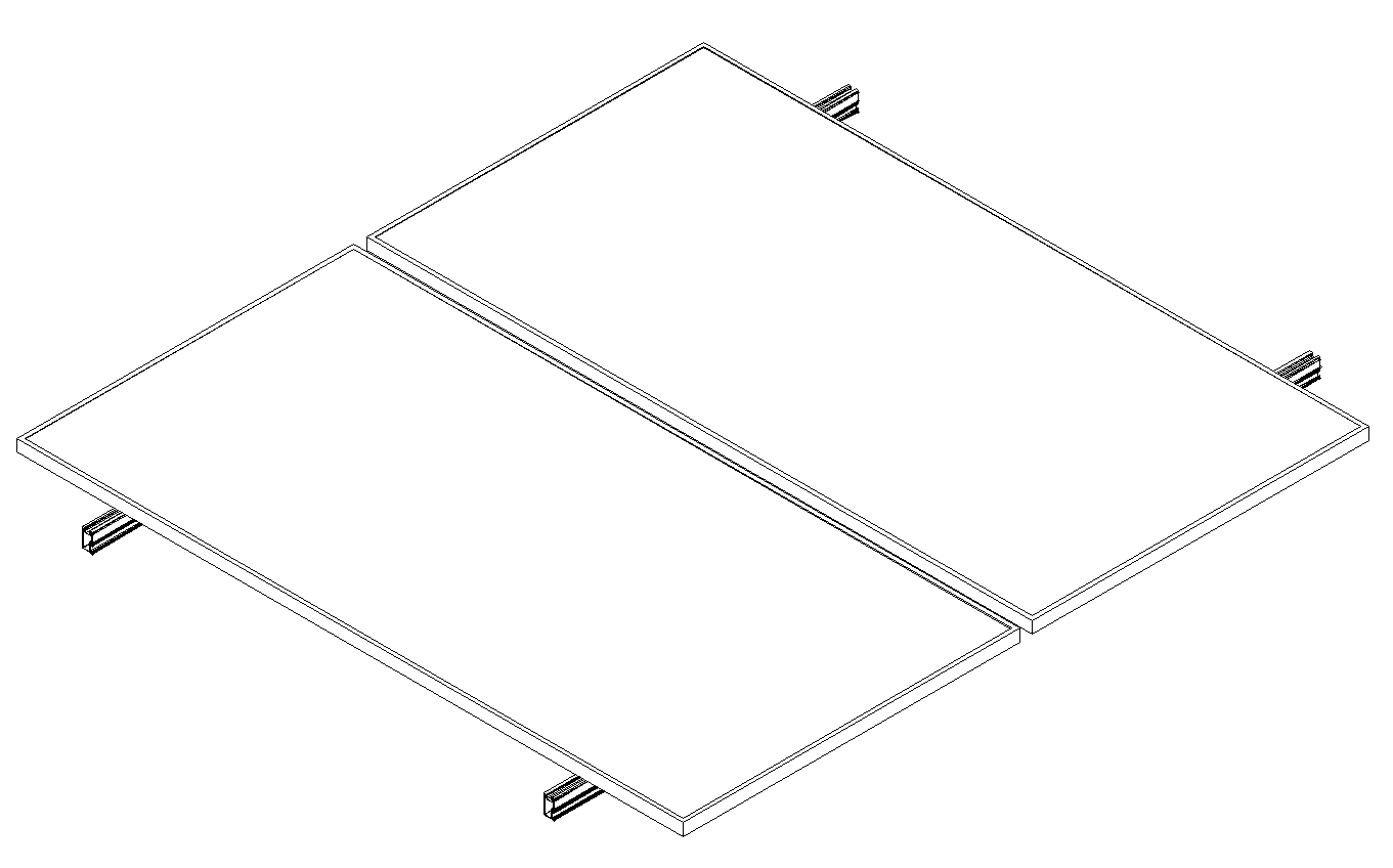 Montajes para Paneles SolaresALUMINEXTNXT-SM2P-1303Kit Montaje Solar 2 Paneles 0° Horizontal Hasta 1303mm Aluminio ALUMINEXT NXT - SM2P - 1303 - SILYMX