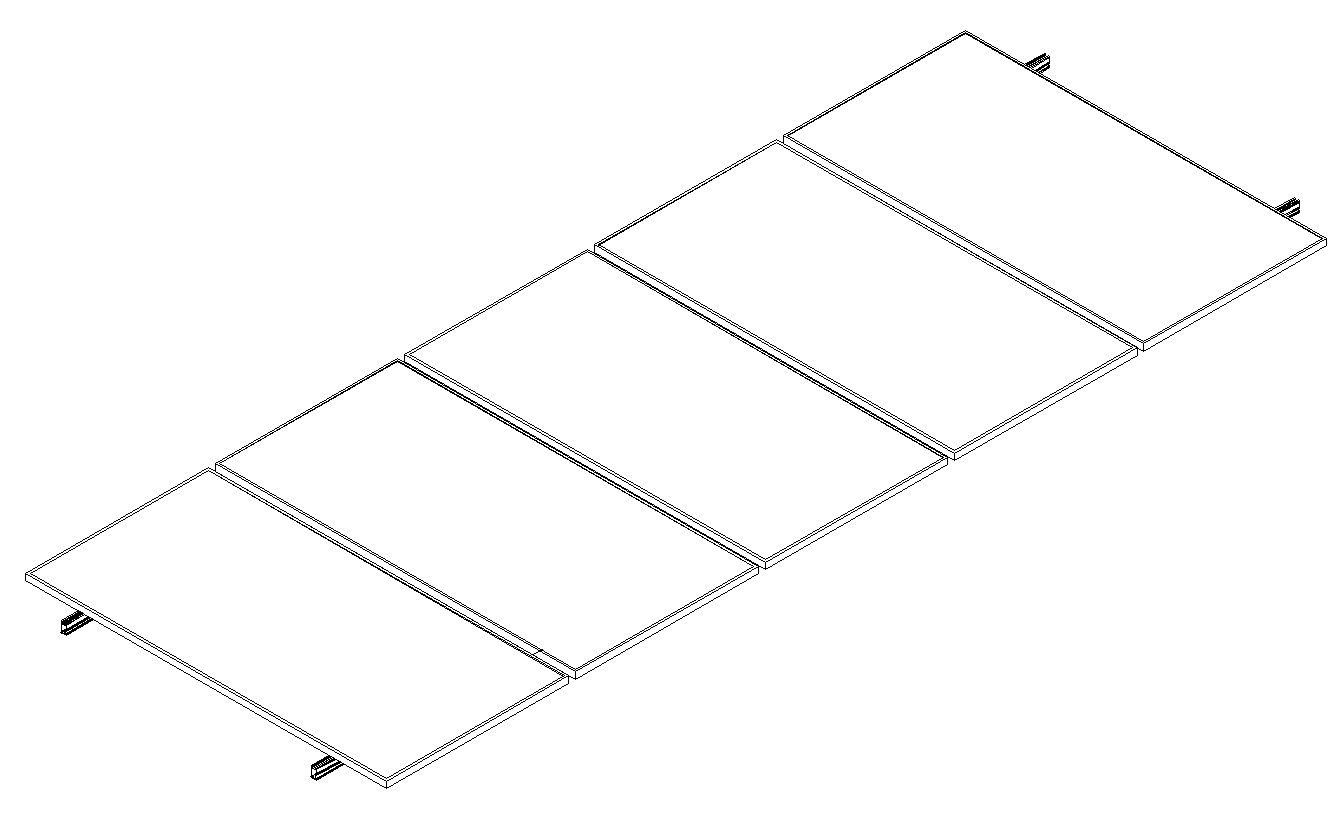Montajes para Paneles SolaresALUMINEXTNXT-SM5P-1303Kit Montaje 5 Paneles Solares 0° Hasta 1303mm Aluminio ALUMINEXT NXT - SM5P - 1303 - SILYMX