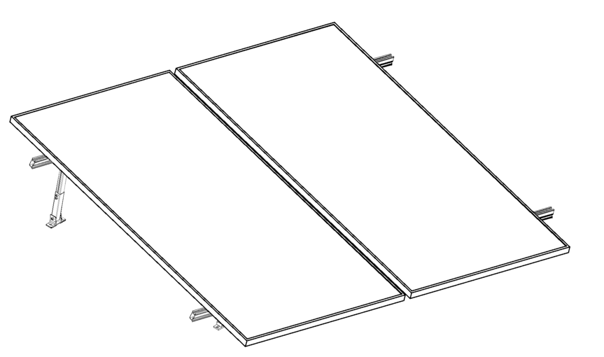 Montajes para Paneles SolaresALUMINEXTNXT-SM2I-30-1303Kit Montaje Solar 2 Paneles 15 - 30° hasta 1303mm Aluminio ALUMINEXT NXT - SM2I - 30 - 1303 - SILYMX