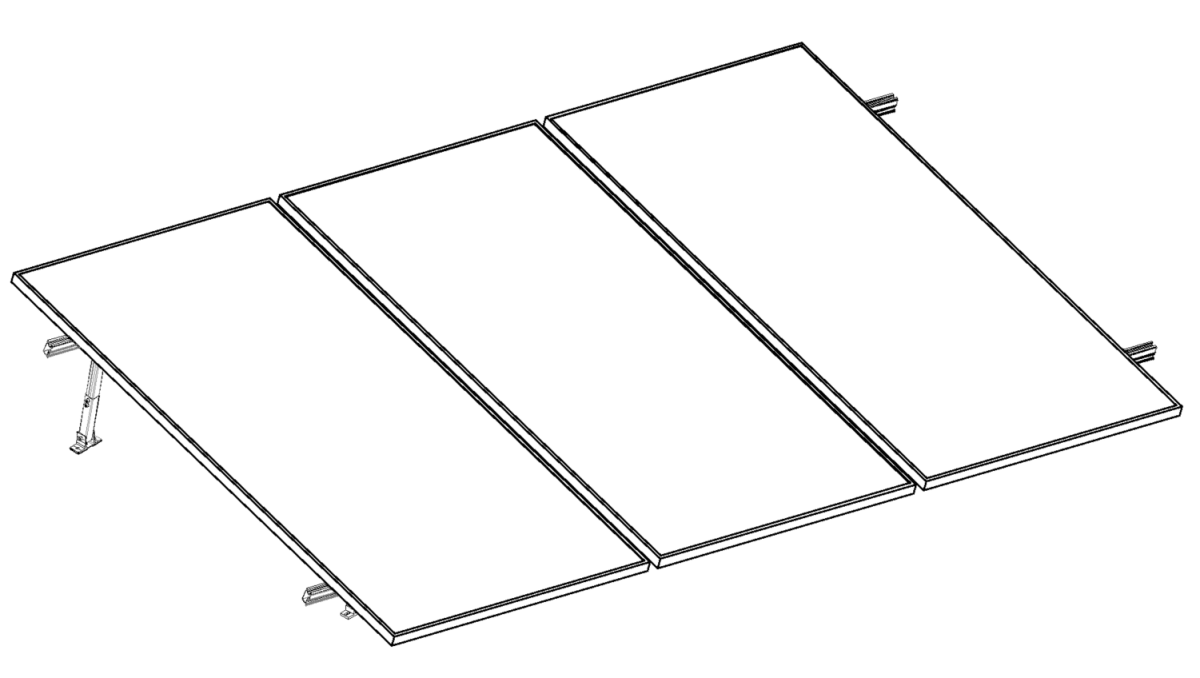 Montajes para Paneles SolaresALUMINEXTNXT-SM3I-30-1303Kit de Montaje Nxt - Rx para 3 Paneles Solares 15 - 30° hasta 1303mm Aluminext NXT - SM3I - 30 - 1303 - SILYMX