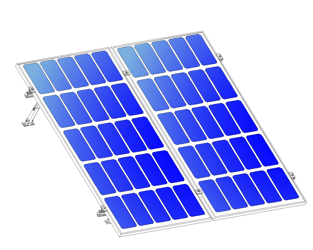 Montajes para Paneles SolaresALUMINEXTNXT-SM2I-30-1135-RKit Montaje Reforzado 2 Paneles Solares 15 - 30° 1135mm Aluminio ALUMINEXT NXT - SM2I - 30 - 1135 - R - SILYMX