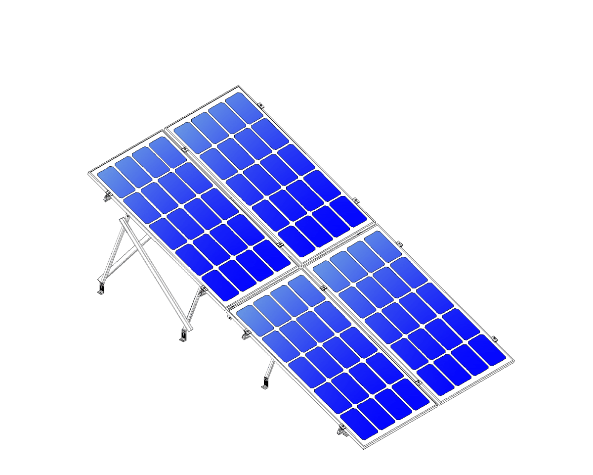 Montajes para Paneles SolaresALUMINEXTNXT-SM2X2-1135-RKit Montaje Solar Reforzado 4 Paneles 2x2 Vertical 20° hasta 1135mm Aluminext NXT - SM2X2 - 1135 - R - SILYMX