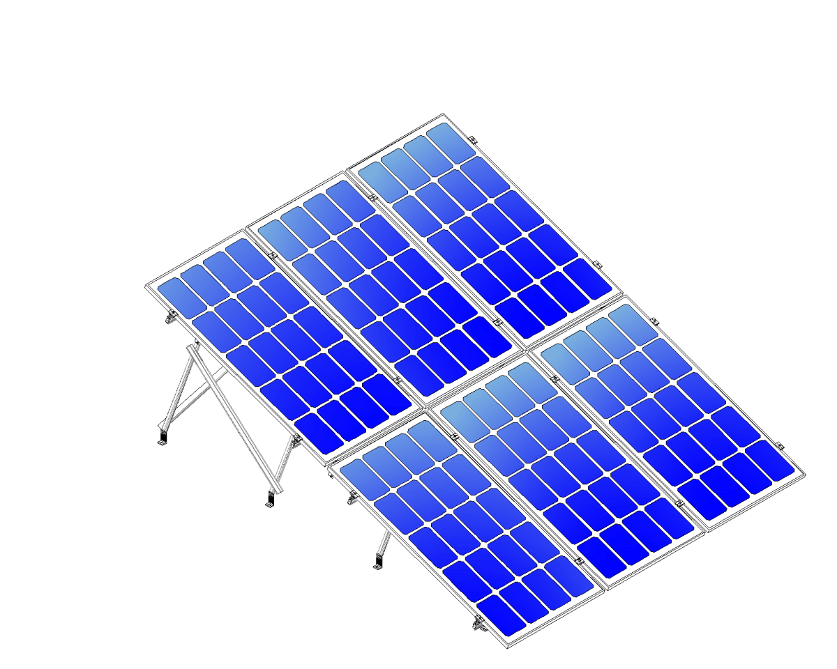 Montajes para Paneles SolaresALUMINEXTNXT-SM2X3-1135-RKit Montaje Solar 6 Paneles 2x3 Vertical 20° Reforzado hasta 1135mm Aluminext NXT - SM2X3 - 1135 - R - SILYMX
