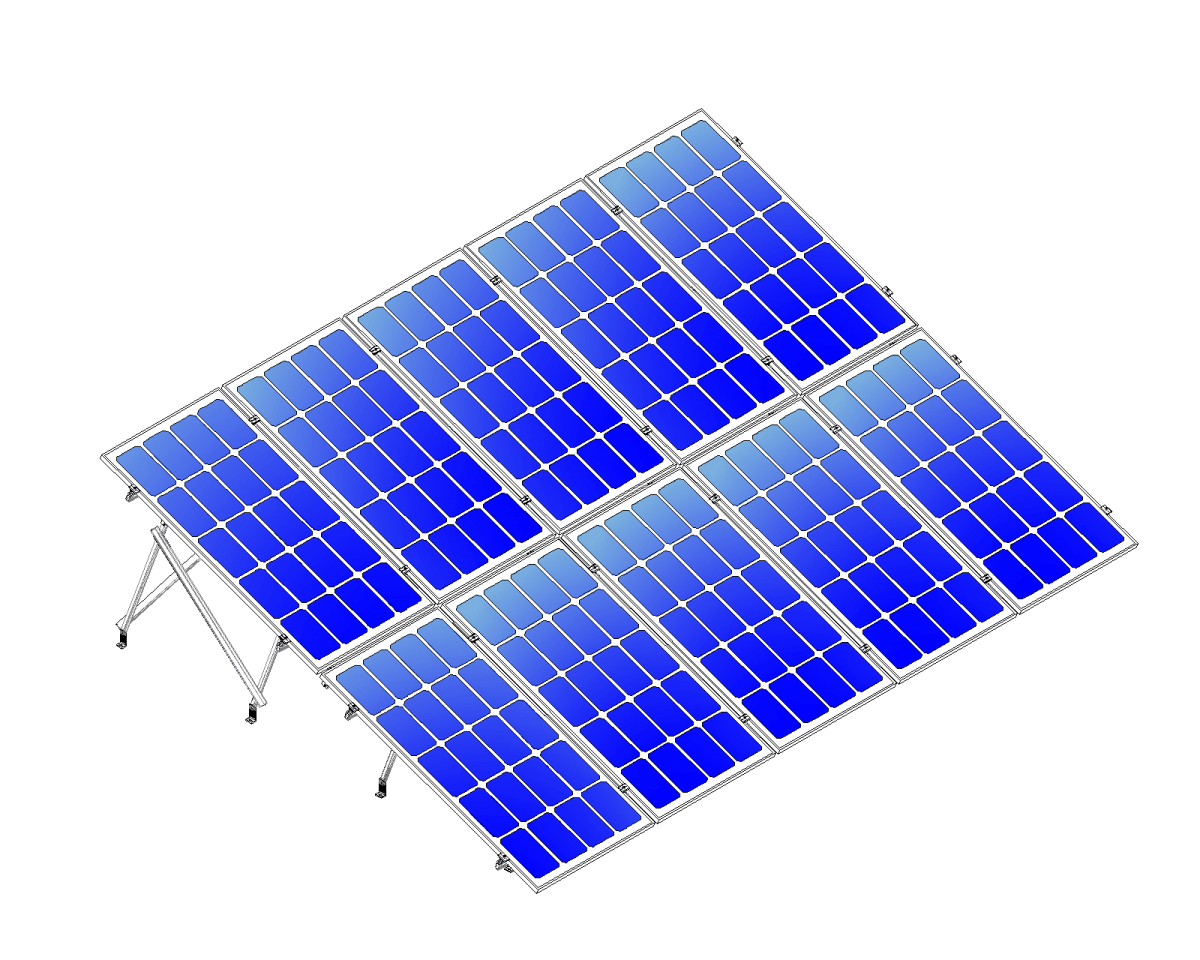 Montajes para Paneles SolaresALUMINEXTNXT-SM2X5-1135-RKit Montaje Solar Reforzado 10 Paneles 2x5 Vertical 20° hasta 1135mm ALUMINEXT NXT - SM2X5 - 1135 - R - SILYMX