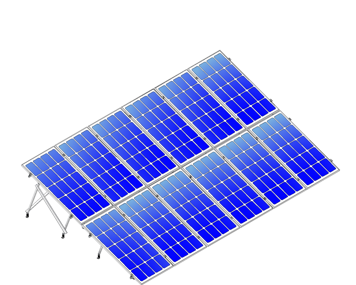 Montajes para Paneles SolaresALUMINEXTNXT-SM2X6-1135-RKit Montaje Solar 12 Paneles 2x6 Vertical 20° hasta 1135mm Reforzado Aluminext NXT - SM2X6 - 1135 - R - SILYMX
