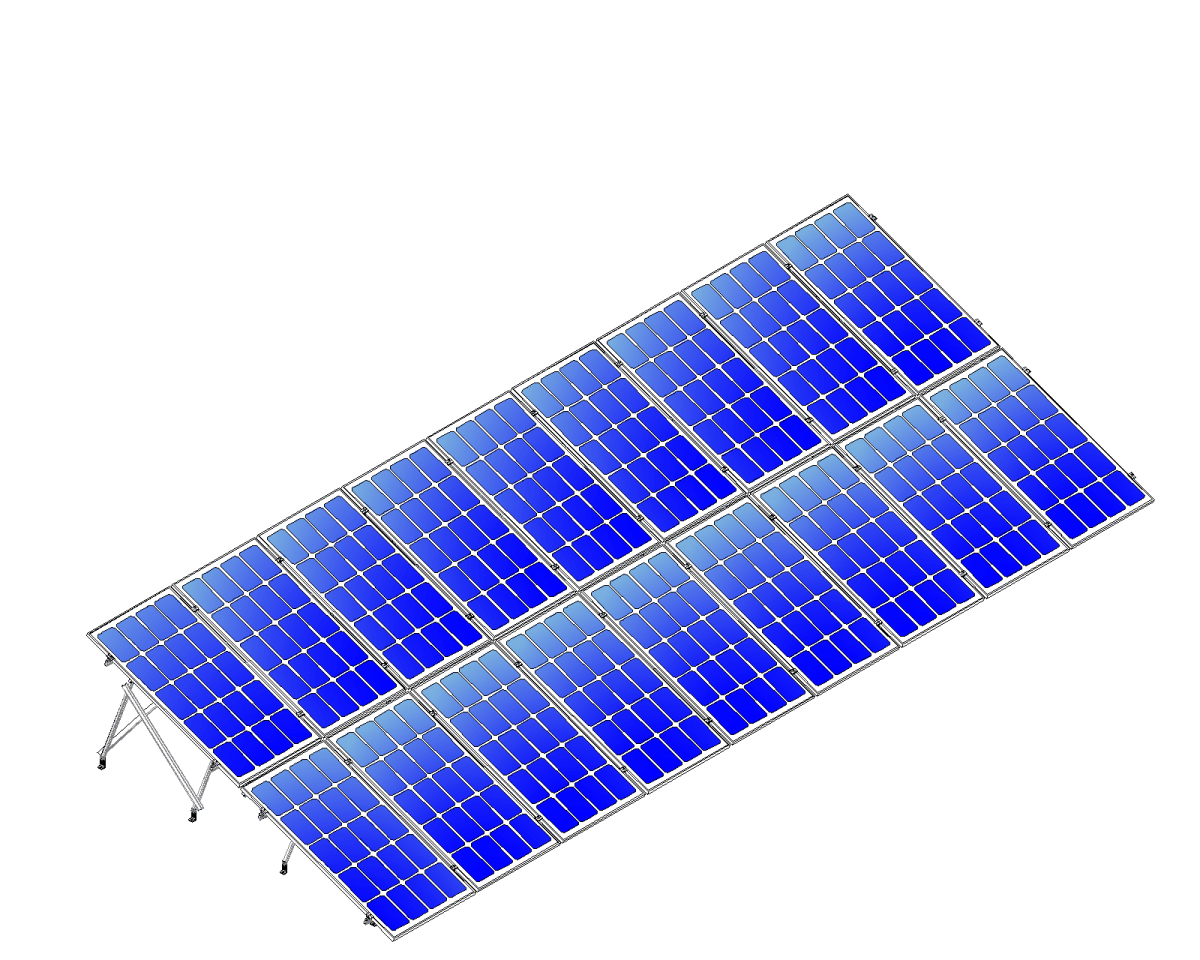 Montajes para Paneles SolaresALUMINEXTNXT-SM2X9-1135-RKit Montaje Solar Reforzado 18 Paneles 2 Filas Vertical 20° 1135mm Aluminext NXT - SM2X9 - 1135 - R - SILYMX