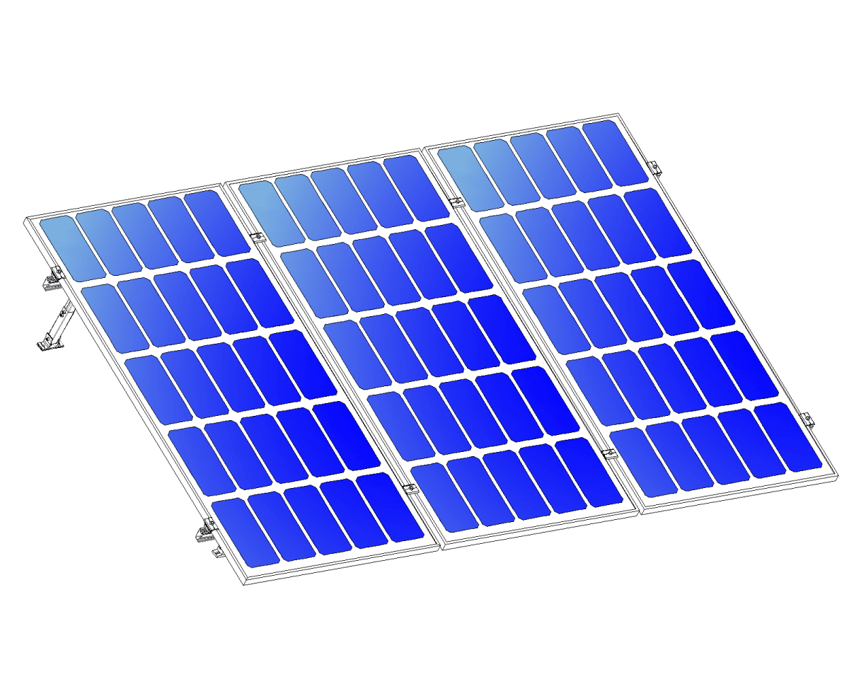 Montajes para Paneles SolaresALUMINEXTNXT-SM3I-30-1135-RKit Montaje Reforzado 3 Paneles Solares 15 - 30° hasta 1135mm ALUMINEXT NXT - SM3I - 30 - 1135 - R - SILYMX