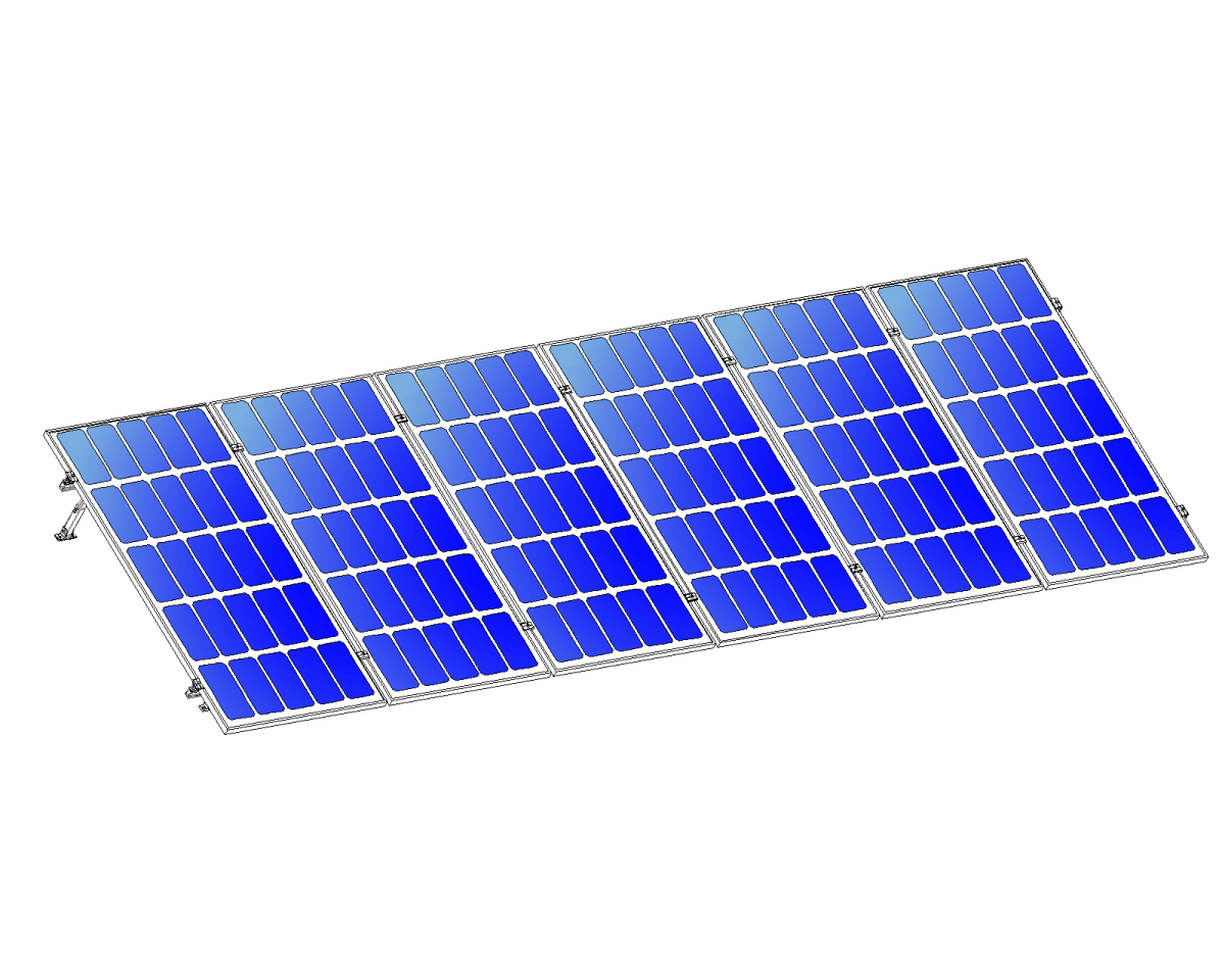 Montajes para Paneles SolaresALUMINEXTNXT-SM6I-30-1135-RKit de Montaje Reforzado para 6 Paneles Solares 15 - 30° hasta 1135mm ALUMINEXT NXT - SM6I - 30 - 1135 - R - SILYMX