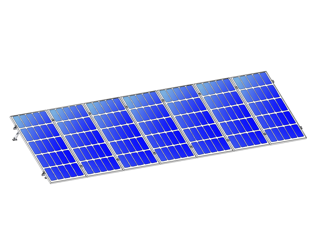 Montajes para Paneles SolaresALUMINEXTNXT-SM7I-30-1135-RKit Montaje Reforzado 7 Paneles Solares 15 - 30° hasta 1135mm Aluminext NXT - SM7I - 30 - 1135 - R - SILYMX