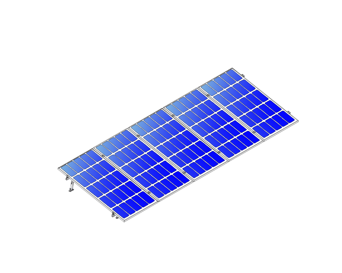 Montajes para Paneles SolaresALUMINEXTNXT-SM5I-20-1135-RKit Montaje Reforzado 5 Paneles Solares 10° - 20° hasta 1135mm ALUMINEXT NXT - SM5I - 20 - 1135 - R - SILYMX