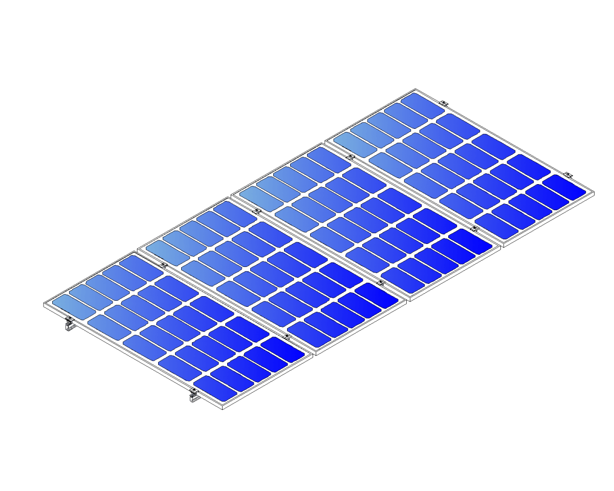 Montajes para Paneles SolaresALUMINEXTNXT-SM4P-1135-RKit Montaje Reforzado 4 Paneles Solares 0° hasta 1135mm Aluminio ALUMINEXT NXT - SM4P - 1135 - R - SILYMX