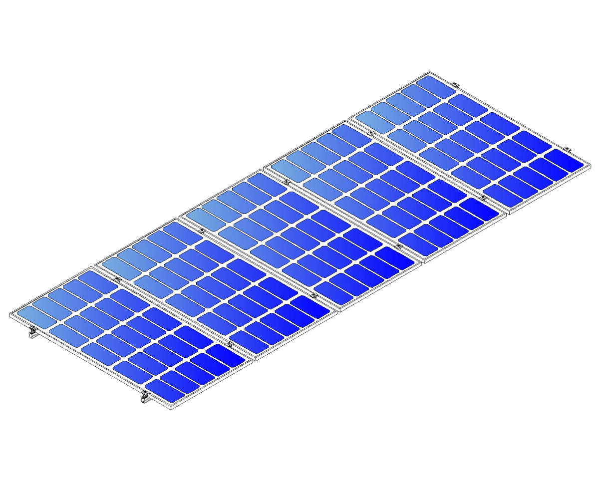 Montajes para Paneles SolaresALUMINEXTNXT-SM5P-1135-RKit Reforzado Montaje 5 Paneles Solares 0° 1135mm Aluminio ALUMINEXT NXT - SM5P - 1135 - R - SILYMX
