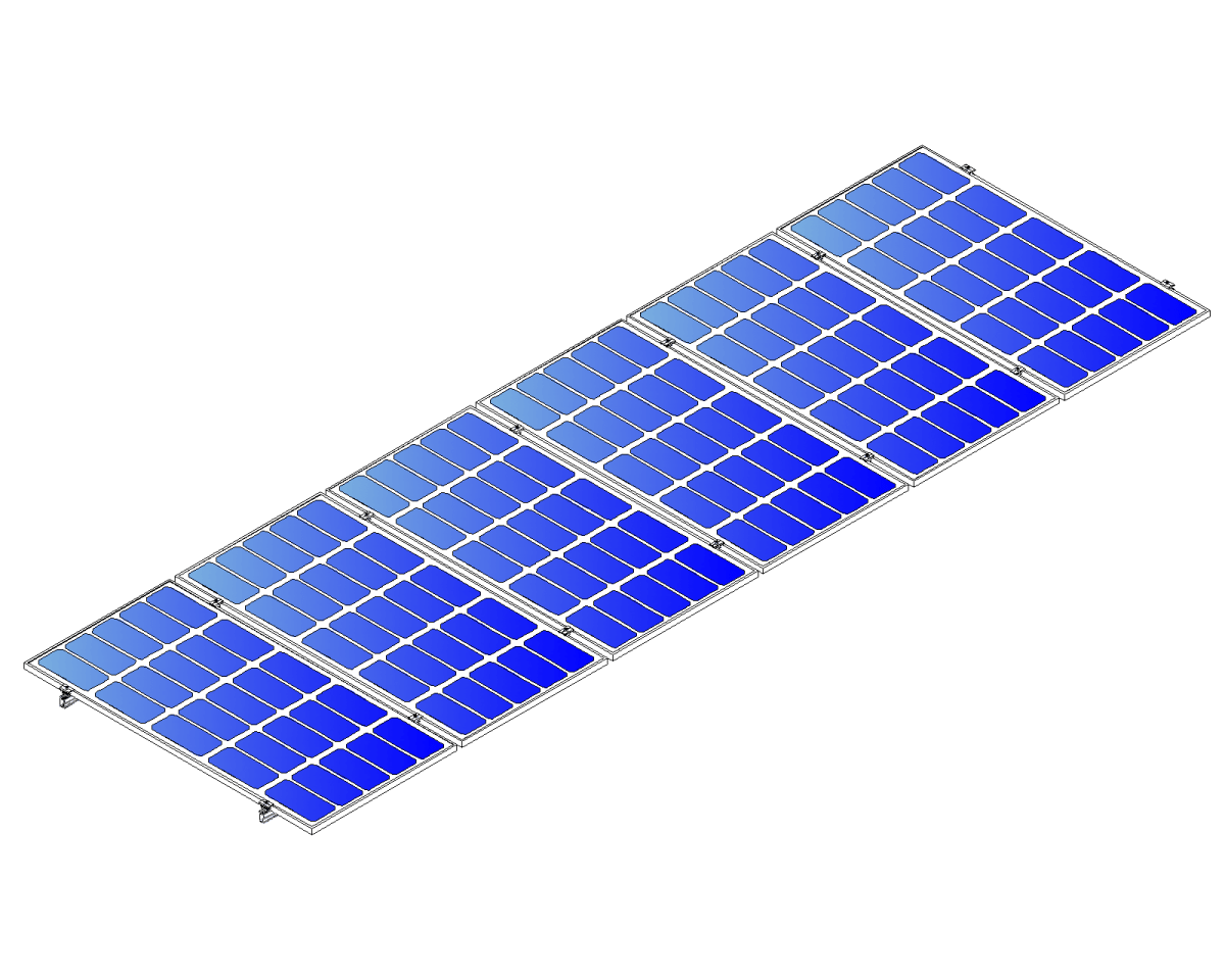 Montajes para Paneles SolaresALUMINEXTNXT-SM6P-1135-RKit Montaje Reforzado 6 Paneles Solares 0° Hasta 1135mm Aluminio Aluminext NXT - SM6P - 1135 - R - SILYMX
