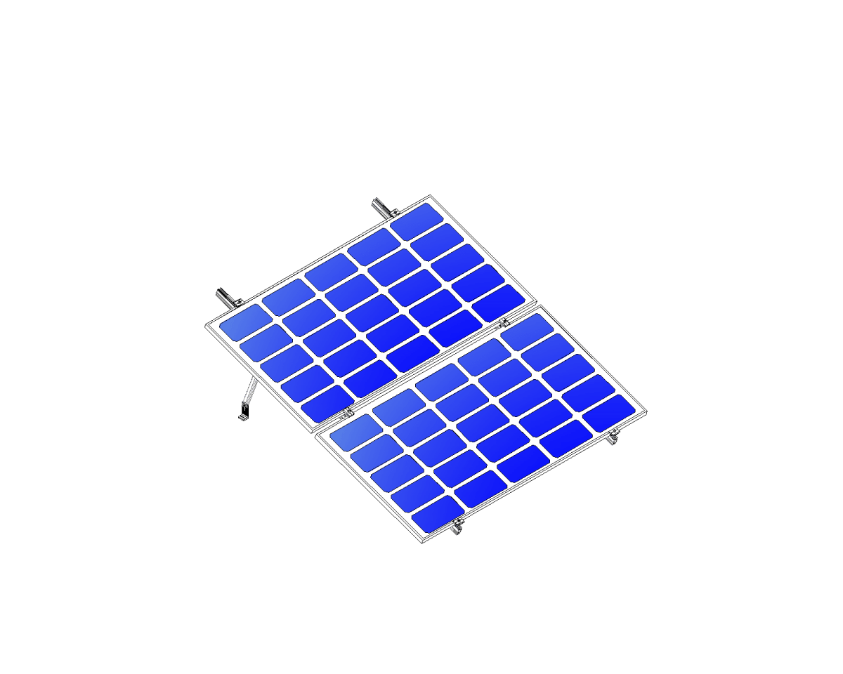 Montajes para Paneles SolaresALUMINEXTNXT-SMH2-1135-RKit Montaje 2 Paneles Solares Horizontal 20° Reforzado 1135mm Aluminext NXT - SMH2 - 1135 - R - SILYMX
