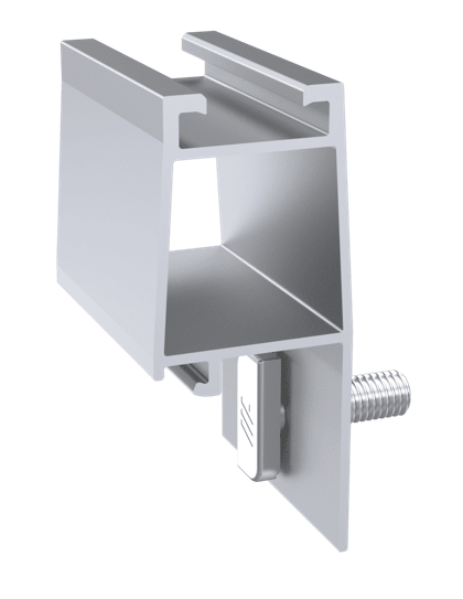 Montajes para Módulos por PartesALUMINEXTNXT-UPPerfil Extensión Altura 50mm Panel Solar Lámina Trapezoidal Aluminio Aluminext NXT - UP - SILYMX
