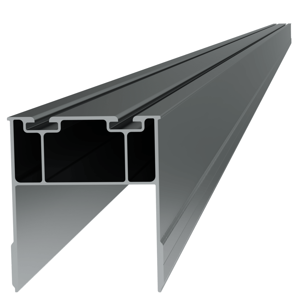 Montajes para Módulos por PartesALUMINEXTNXT-NS-VPORTRiel Aluminio 6.5m Trabe Norte - Sur Sistema VPORT Paneles Solares Aluminext NXT - NS - VPORT - SILYMX