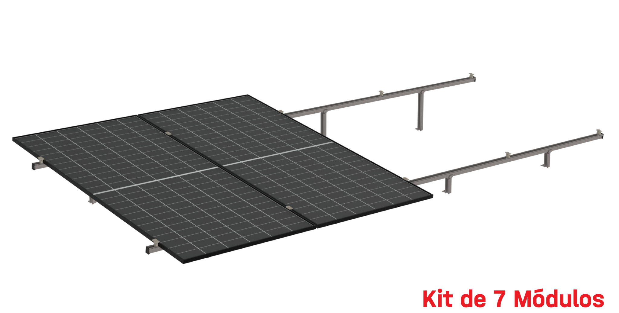 Kit de K2 para 7 paneles a 8° hasta 1134mm - 160km/h