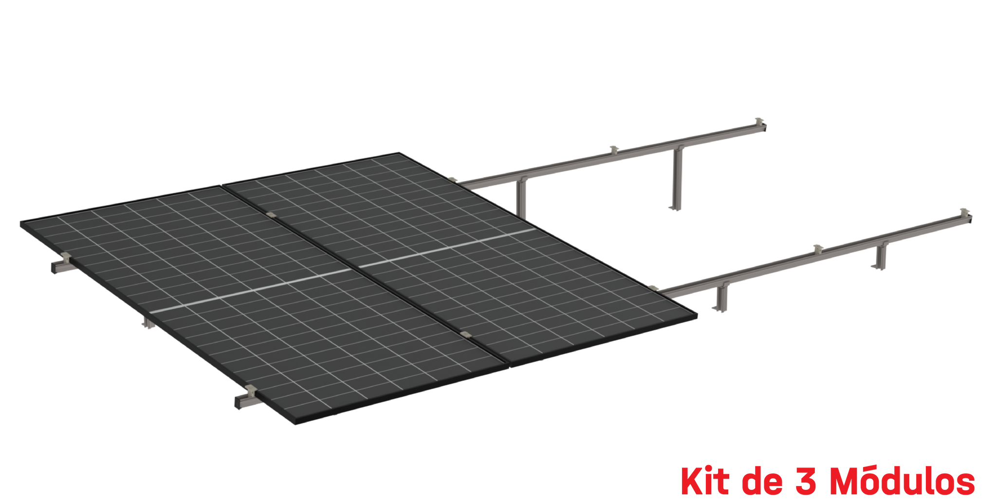 Kit de K2 para 3 paneles a 8° hasta 1134mm - 200km/h