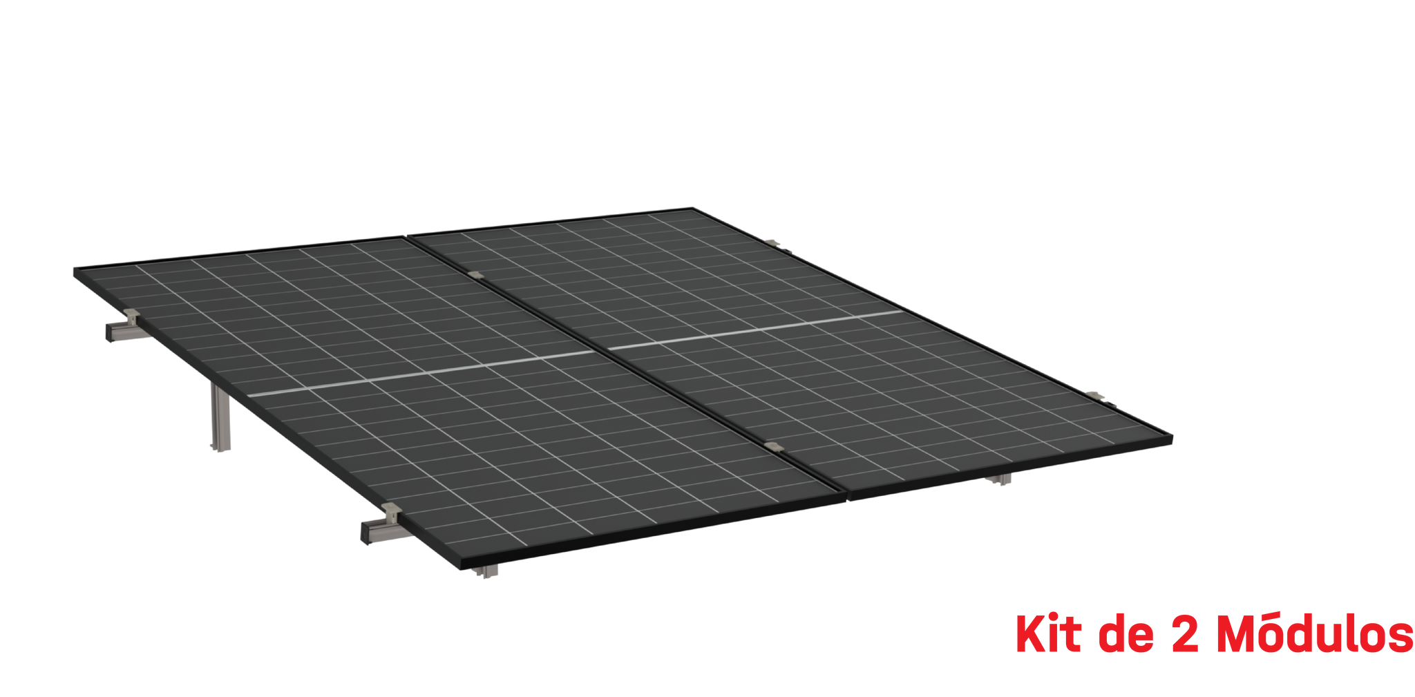 Kit de K2 para 2 paneles a 8° hasta 1303mm - 160km/h