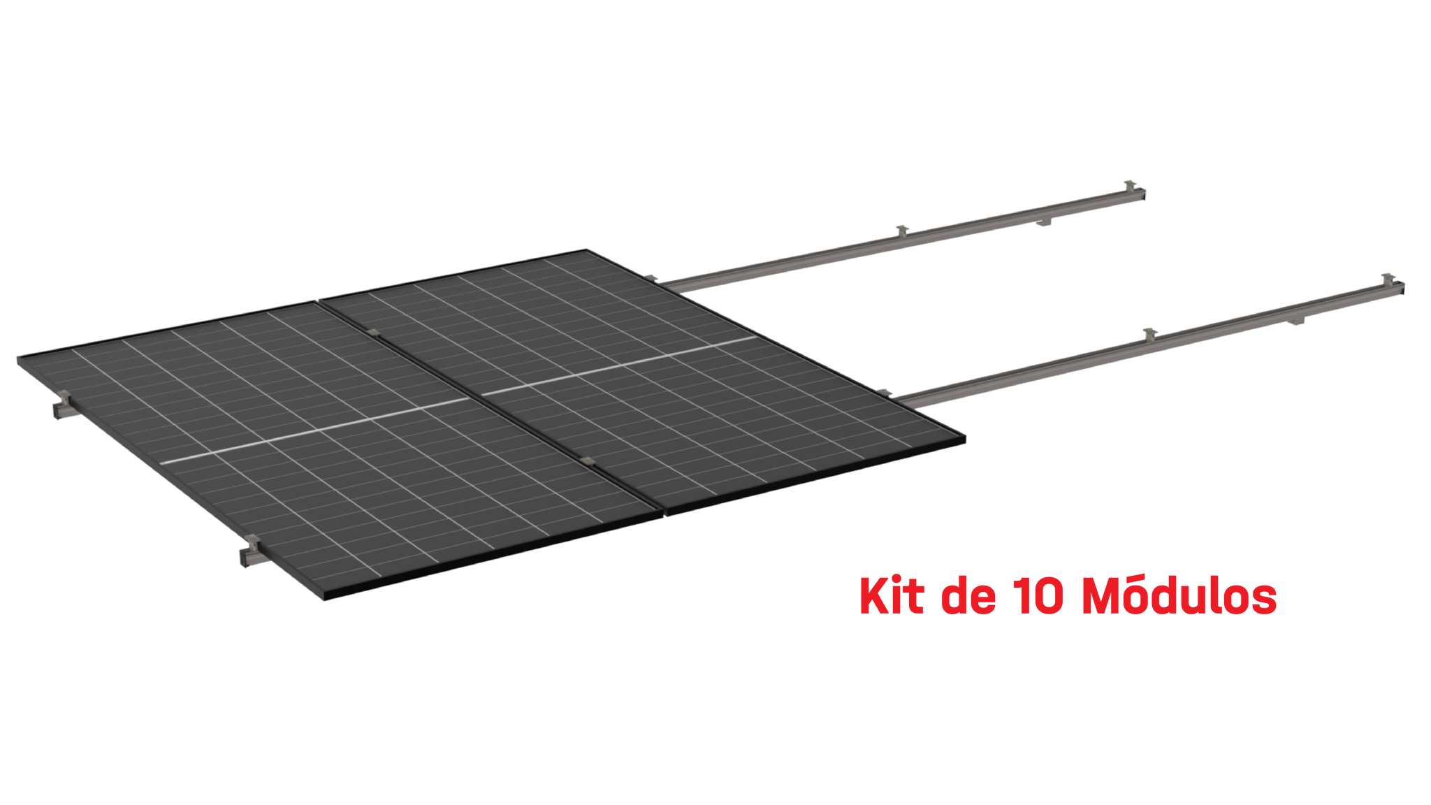 Kit de K2 para 10 paneles a 0° hasta 1134mm - 160km/h