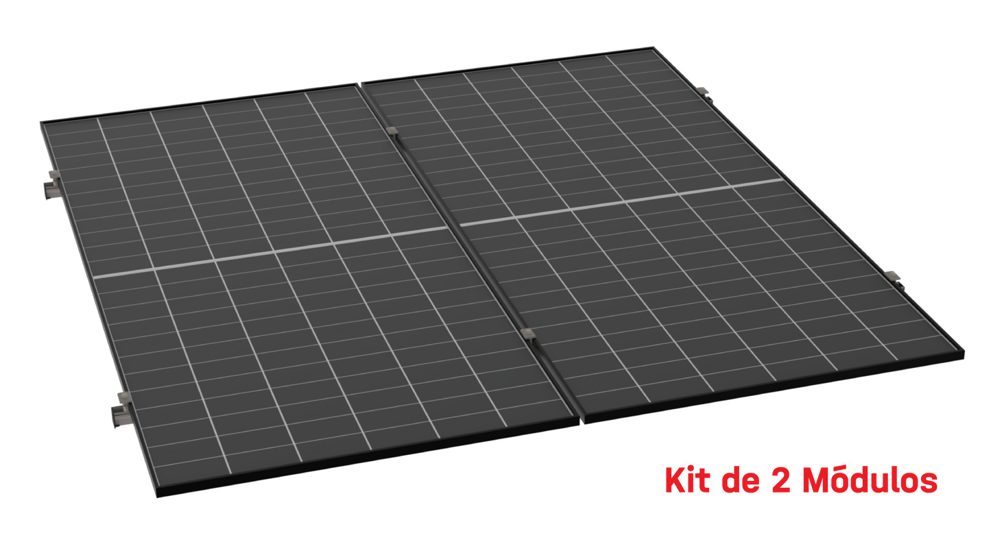 Kit de K2 para 2 paneles a 0° hasta 1303mm - 160km/h