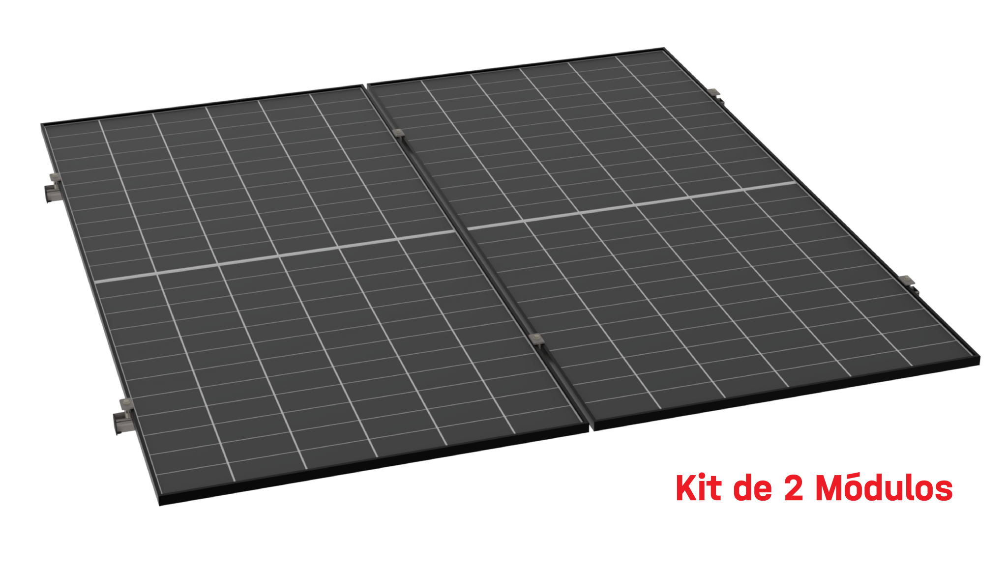 Kit de K2 para 2 paneles a 0° hasta 1303mm - 160km/h