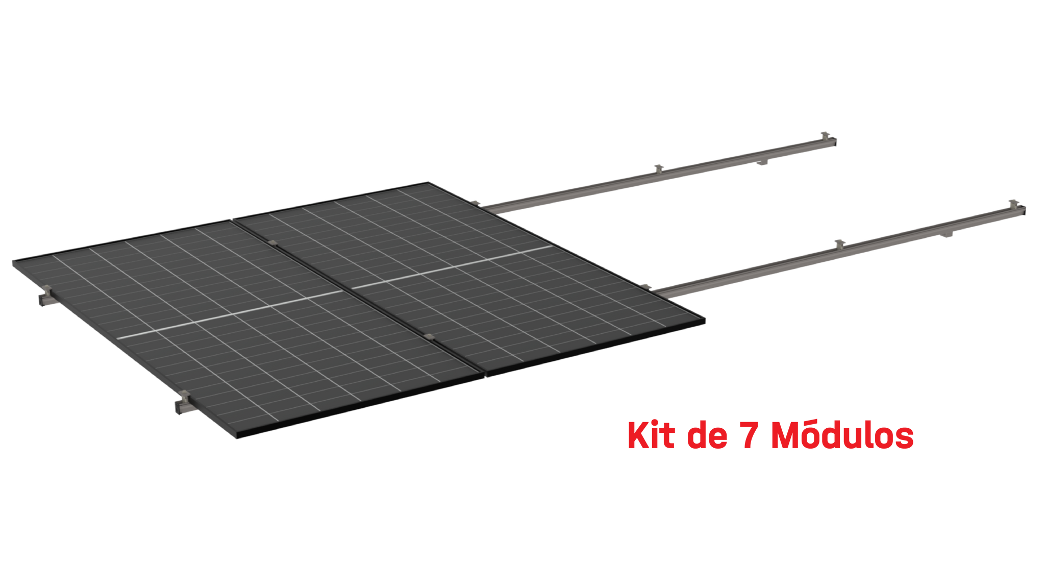 Kit de K2 para 7 paneles a 0° hasta 1303mm - 200km/h