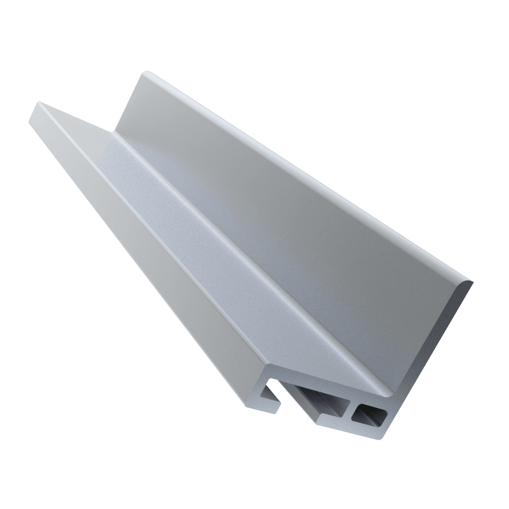 Montajes para Módulos por PartesALUMINEXTNXT-AR-4000Ángulo - Riel 4.0m (13.1ft) Aleación Aluminio 6105 - T6 Estructural ALUMINEXT NXT - AR - 4000 - SILYMX