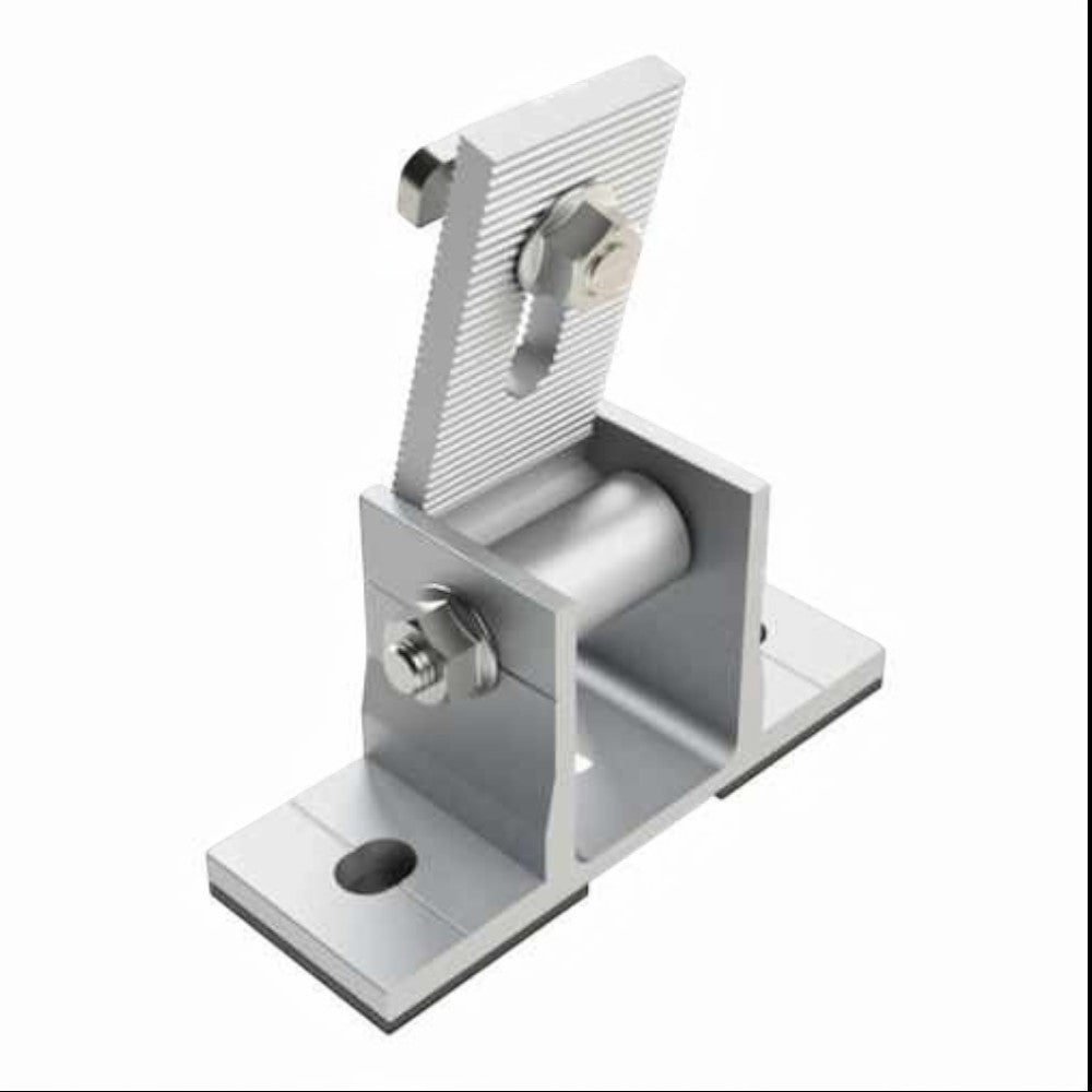 Montajes para Paneles SolaresALUMINEXTNXT-SFA-1Soporte Frontal Ajustable Next Rail Aluminio Anodizado ALUMINEXT NXT - SFA - 1 - SILYMX