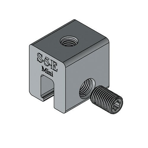 Montajes para Módulos por PartesS - 5S-5-E-MINIAbrazadera para Lámina Engargolada MR - 14 Aluminio Anodizado S - 5 S - 5 - E - MINI - SILYMX