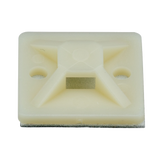 Montaje Sujetador Adhesivo STRONGHOLD de 4 Vías de 1" x 1" x 1/4" Color Natural Nylon 6.6 Retardante de Llamas V-2 Paquete de 100pz SMP16A-C - SILYMX