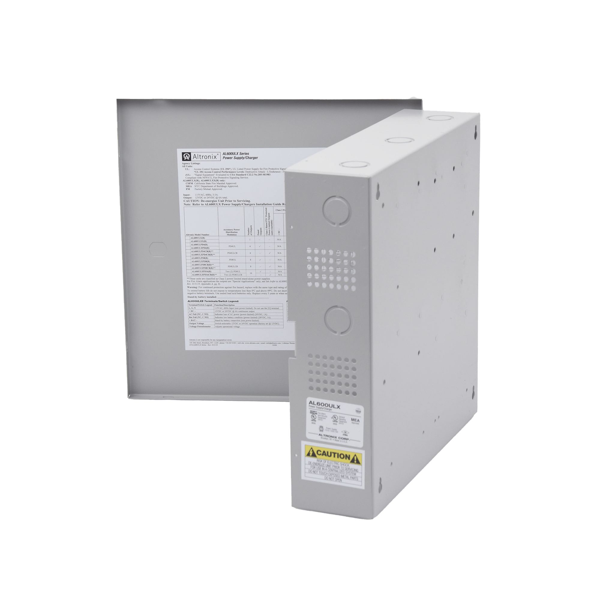 Fuente de poder de 12/24 VCD, 4 A. Ideal para aplicaciones de intrusión / Acceso / CCTV / 1 salida / Con capacidad de baterías de respaldo / Requieren baterías - SILYMX