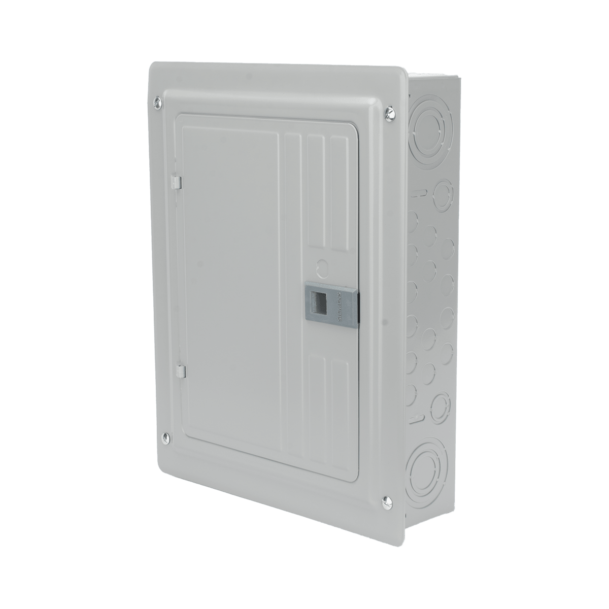 Centros de Carga e InterruptoresSIEMENSSN1224L1125Centro de carga monofásico 1 Fase 3 Hilos para interruptores QP de 12 polos - 24 circuitos 120/240vca Barras de aluminio 125 Amp Nema 1 uso interior. Incluye tapa. - SILYMX
