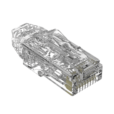 PANDUITSP628-CPlug RJ45 Cat6/6A, Para Cable UTP de Calibre 28 AWG (Diámetro Reducido), Chapado en Oro de 50 Micras, Paquete de 100 Piezas - SILYMX