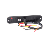 Luz Auxiliar de 6 LED Azul Bisel Negro Lente Transparente - SILYMX