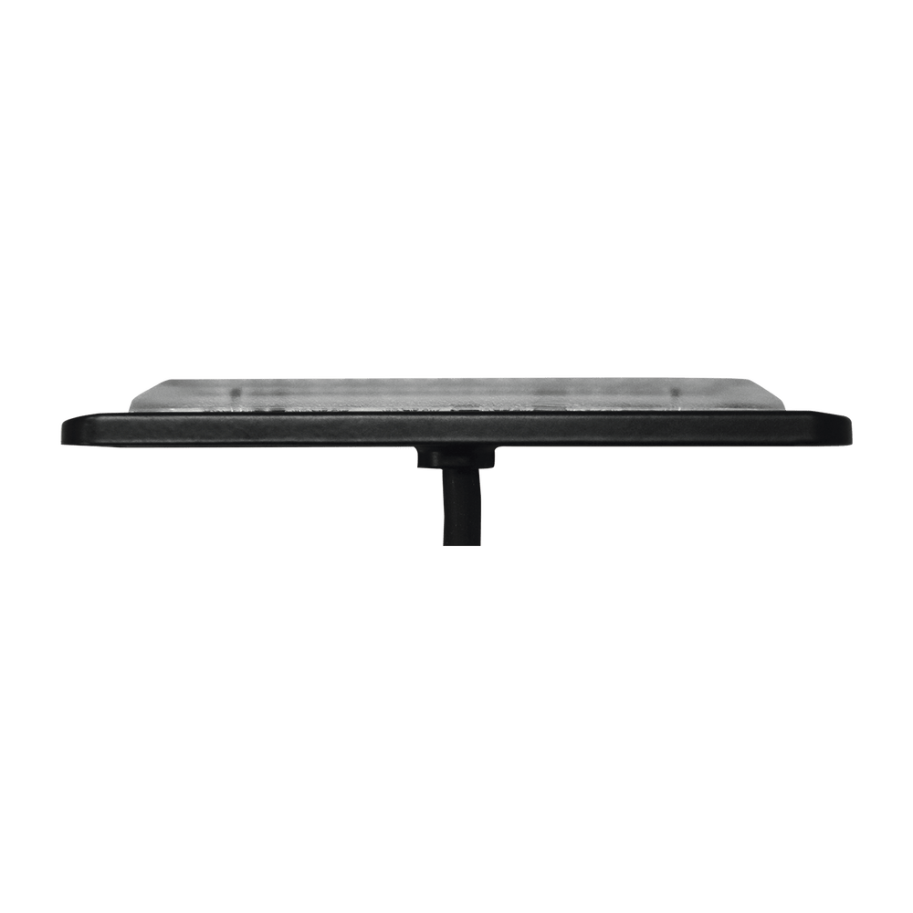 Luz Auxiliar de 6 LED Roja Bisel Negro Lente Transparente - SILYMX