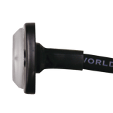 Luz Auxiliar de 6 LED Roja Bisel Negro Lente Transparente - SILYMX