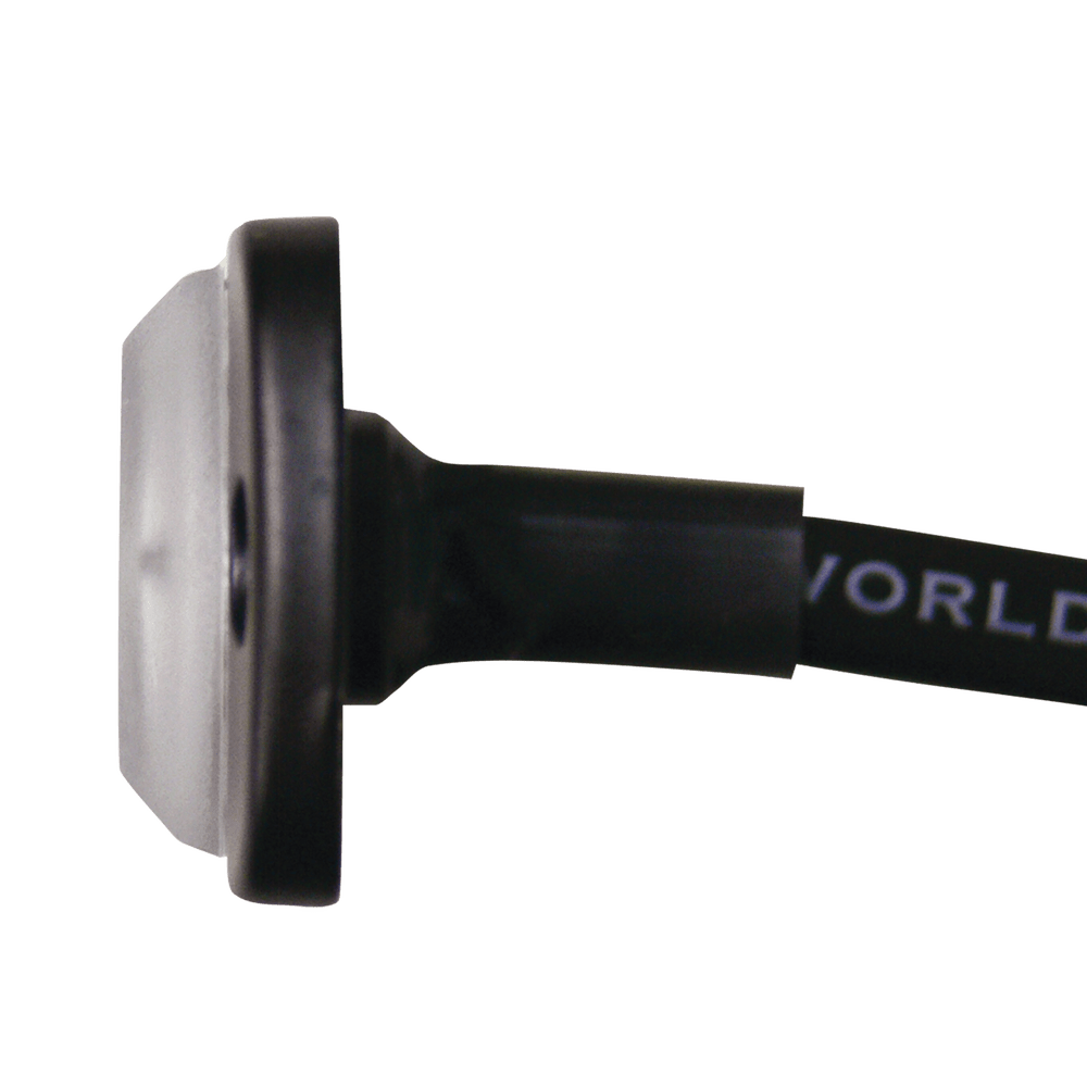 Luz Auxiliar de 6 LED Roja Bisel Negro Lente Transparente - SILYMX