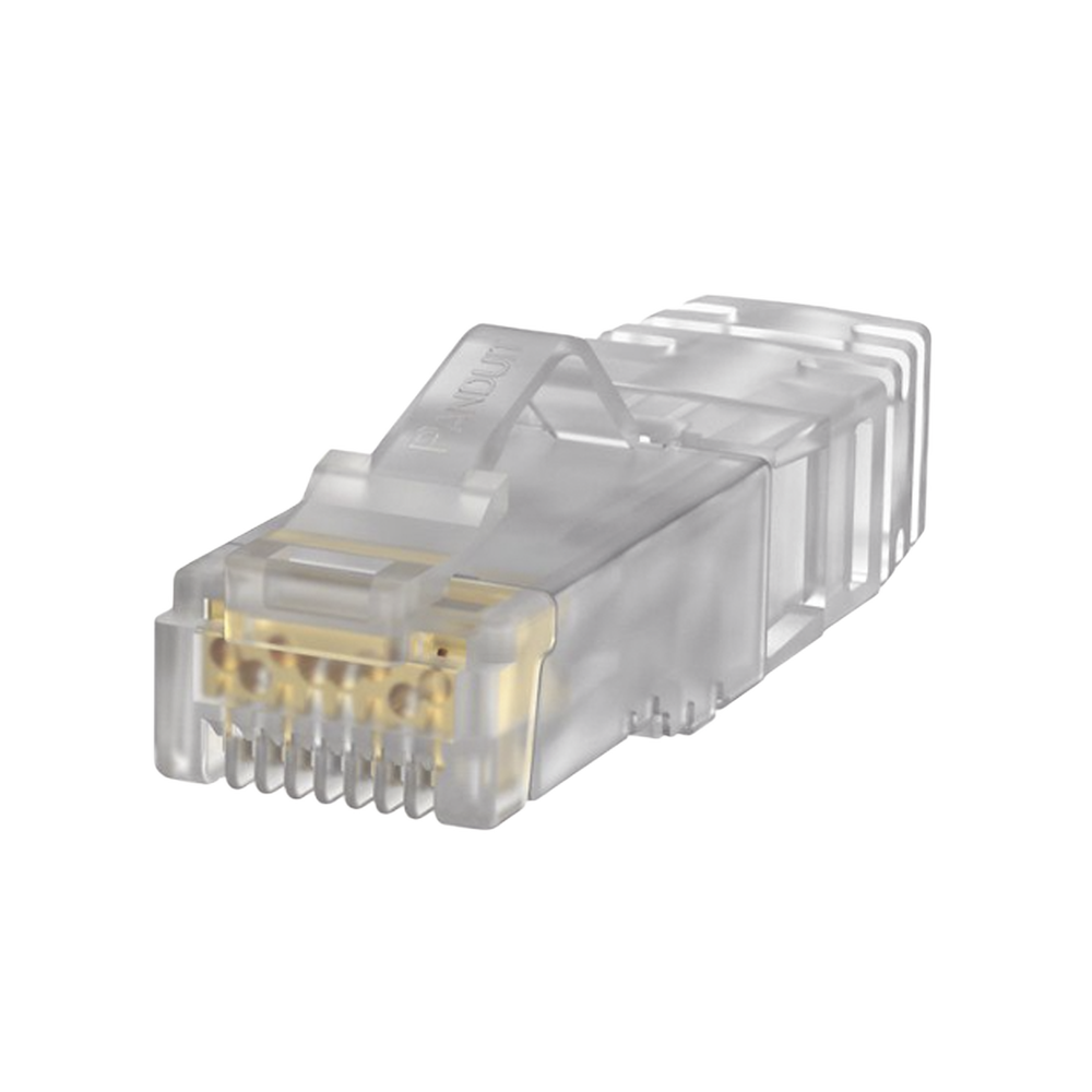 Plug RJ45 Cat6A Para Cable UTP PANDUIT de Calibre 23-24 AWG Chapado en Oro de 50 micras Paquete de 100 piezas - SILYMX