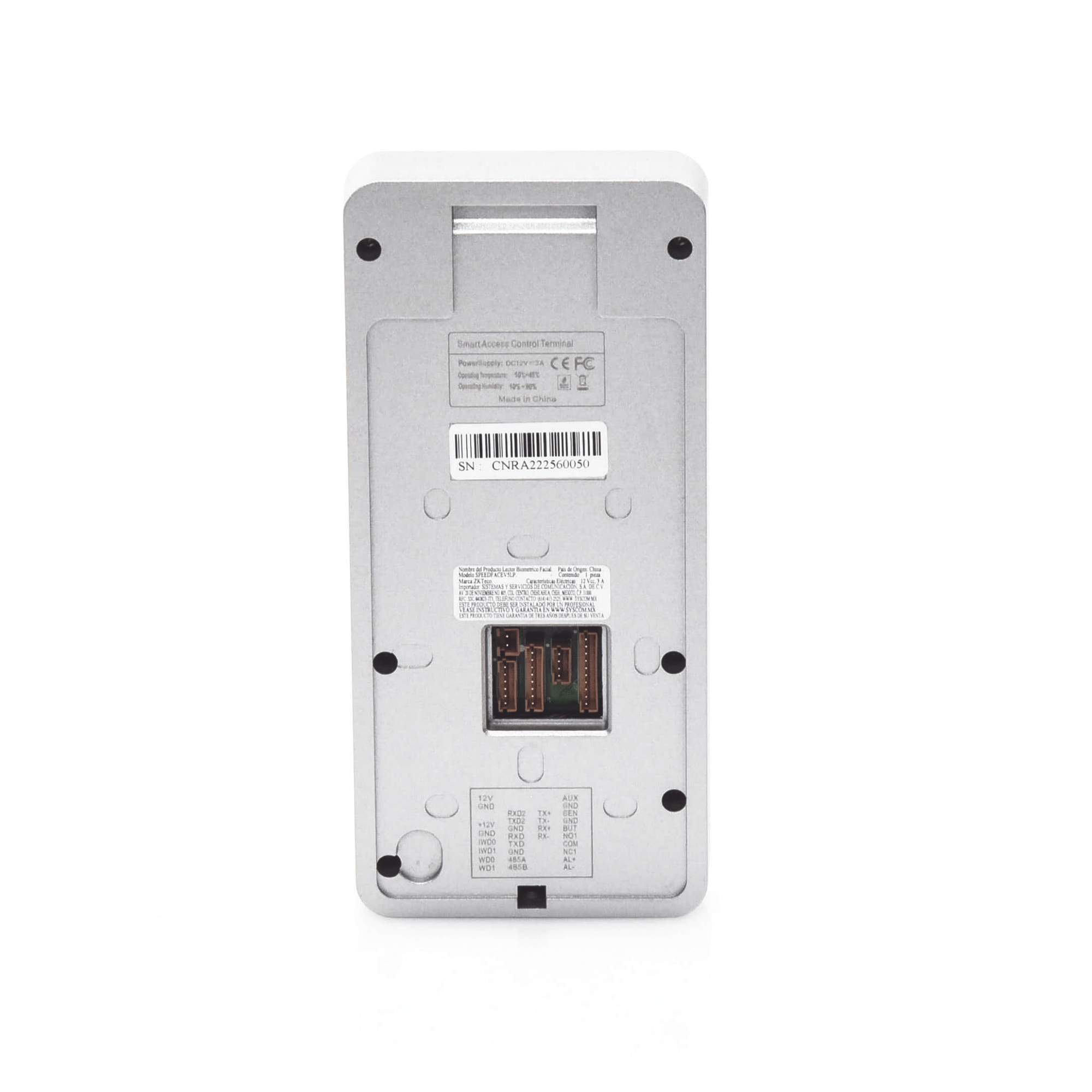 Biométrico Facial y de Palma ZKTECO SIN CONTACTO con pantalla Touch de 5" 6000 rostros Lector de Huella Digital Lector de Códigos QR SPEEDFACEV5LP