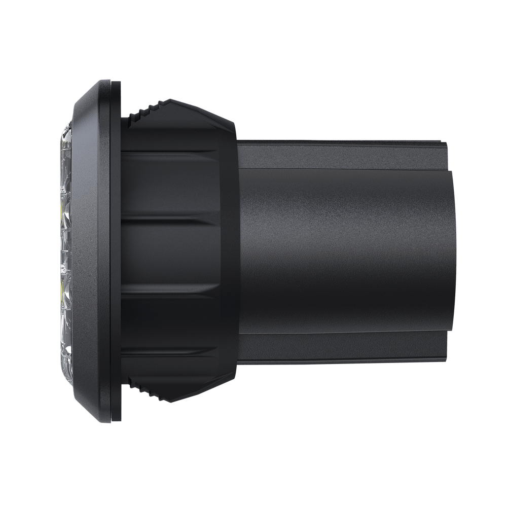 Estrobo Oculto, 6 LED, rojo azul SAE Clase I Empotrable, lente transparente - SILYMX