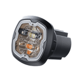 Estrobo Oculto, 6 LED, rojo azul SAE Clase I Empotrable, lente transparente - SILYMX